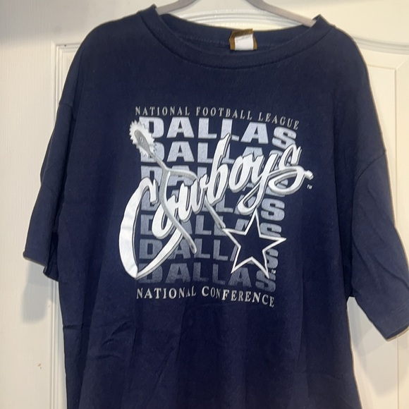 Vintage 90s Dallas Cowboys National Football Conference Tee - Picture 2 of 5